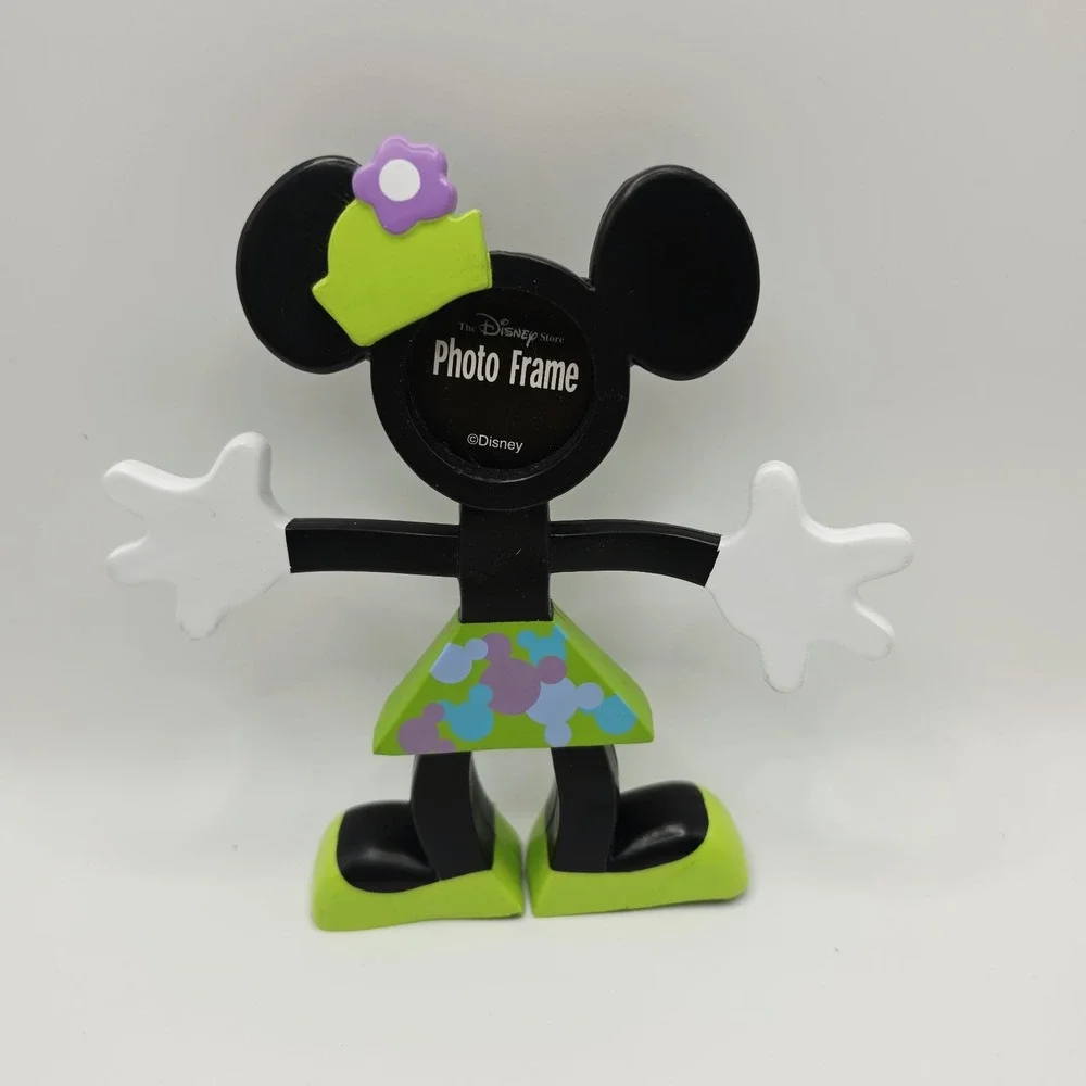 Disney World Mickey & Minnie Pop Art Head Frames Movable Arms Couples Photo